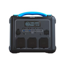 Generador Eléctrico Portátil Forza FPP-T1200 1200W Tomas 3CA / 8CC 3.75V 2 Ventiladores Pantalla LCD Panel De Control Integrado
