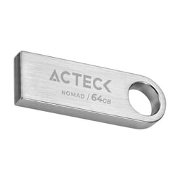 Memoria USB 2.0 64GB ACTECK Nomad Metal MUF-64000 Plata Metálica