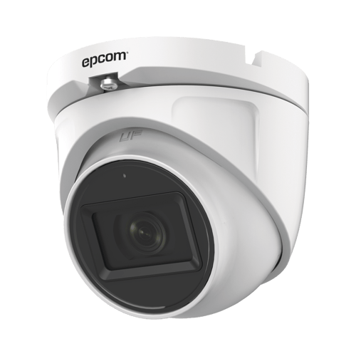 Camara Domo TURBOHD Epcom E8-TURBO-G2/ A 2MP/ Gran Angular 106°/ Lente 2.8MM/ 30 MTS IR Exir/ IP66/ 4 Tecnologias/ DWDR