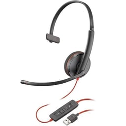 Diadema c/micrófono Plantronics Blackwire C3210 USB-A, alámbrica monoaural USB, 209744-101