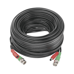 Cable Coaxial Epcom Powerline +Alimentacion/Siames/20MT/Aleacion Cobre+Aluminio CCA/Para Camaras 4K/Uso Interior y Exterior DIY-20M-4K