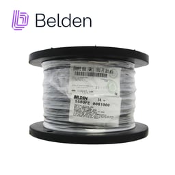 Bobina de Cable de Seguridad y Sonido Belden 5500FE 0081000/22AWG/100% Cobre/Uso Interior/Blindado/305M/Color Gris