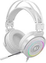 Diadema Audifono con Microfono 7.1 Redragon Lamia 2 White H320W-RGB Alambrico/ USB/ Base Incluida/ Color Blanco