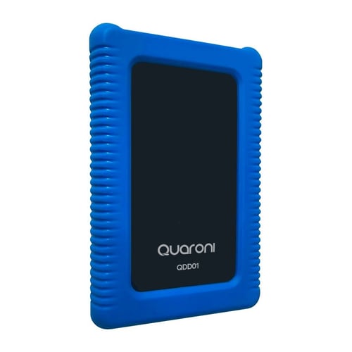 Disco Duro Externo USB 3.0 1TB Quaroni QDD01-1T 2.5" Contragolpes y Polvo Negro/ Azul