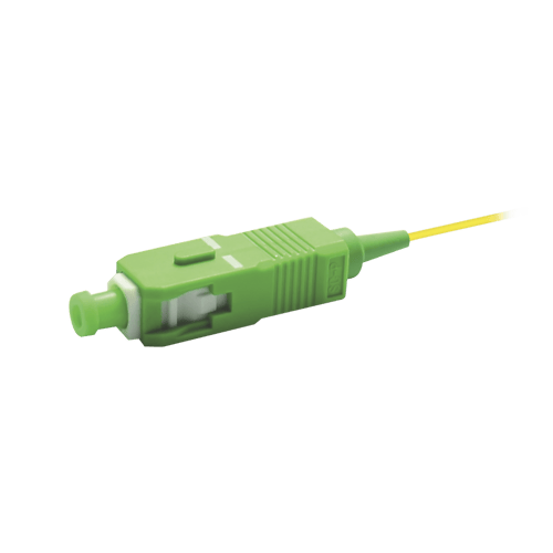 Pigtail de Fibra Optica Monomodo SC/APC, Simplex de 2 Metros, LP-FO-SCA-02
