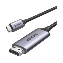 Cable USB-C 3.1 a HDMI 4K Ugreen 50570 1.5M, Compatible Con Thunderbolt 3 & 4, Nylon Trenzado, Carcasa de Aluminio