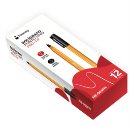 Caja Con 12 Piezas de Bolígrafos Nextep NE-063FN de 0.7 mm/Fino/Negro
