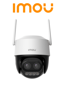 Camara IP PTZ Cruiser Z Dual Imou IPC-S7DN-5M0WEZ 5MPX/Lentes 2.8MM-12MM/Full Color/56M de Iluminacion Nocturna/Microfono y Altavoz Integrados/Audio Bidireccional/12X Zoom/IP66