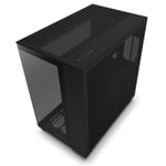 Gabinete NZXT H9 Flow Con Ventana, Midi-Tower, Mini-ITX/ Micro-ATX/ ATX/ 4 Ventiladores/ USB 3.2, Sin Fuente, Negro, CM-H91FB-01