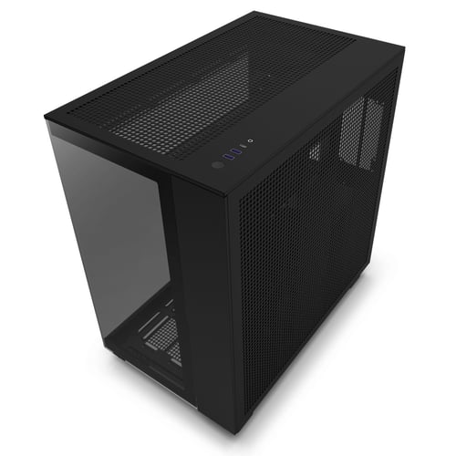 Gabinete NZXT H9 Flow Con Ventana, Midi-Tower, Mini-ITX/ Micro-ATX/ ATX/ 4 Ventiladores/ USB 3.2, Sin Fuente, Negro, CM-H91FB-01