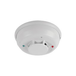 Detector fotoeléctrico de humo de 4 hilos 4W-TARB con sensor de temperatura, sirena interconstruida y relevador