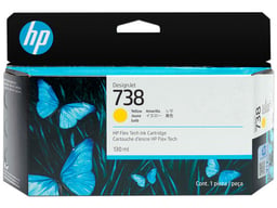 738 498N7A Cartucho de tinta amarillo de alto rendimiento de repuesto para HP 738 498N7A Cartucho de tinta compatible con HP DesignJet T850 y T950 de formato ancho (1 paquete, 498N7A)