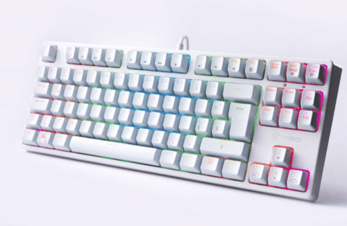 Teclado Mecanico Gamer VSG Alnitak Kailh Rojo VG-KM982-WHT-RED Alambrico/ TKL/ RGB/ Español/ USB/ Blanco