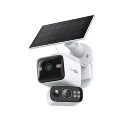 Kit Cámara IP Wi-Fi con Panel Solar TP-Link Tapo C645D Kit de 3MPX/6mm/Doble Lente/360°/Función de Giro e Inclinación/de Doble Banda/Visión Nocturna a Color/IP65/Almacenamiento Local y en la Nube