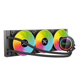 Enfriamiento Liquido Xzeal XZCO411B Redondo XZ411/ARGB/3 Pines/PWM 4 Pines/3X120MM/800 - 2200RPM/Color Negro