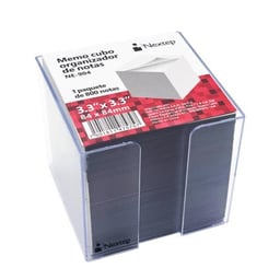 Memo Cubo Organizador de Notas Nextep RNE-904 de Notas 3.3 x 3.3"/Paquete C/800 Notas