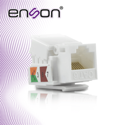 Conector Jack Cat6 Enson ENS-JTL6W/Blanco