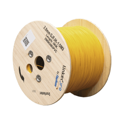 Metro de Fibra Óptica Multimodo LinkedPro by Epcom 2MMOM3PVC, 2MM Simplex Tight Buffer/900 Micras/Precio por Metro/Hasta 2,000M en un Solo Tramo de Cable/Amarillo