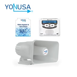 Kit Alerta Sismica Yonusa Sonido Oficial / Contiene El Audio Oficial De Alerta Sismica Mexicano / Wifi Sismico Yonusa Y Multipunto Yonusa.