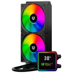 Enfriamiento Liquido Balam Rush Cryo Prism 240 / Intel Y AMD / ARGB / 2X120MM / 1800RPM / Negro / BR-944045