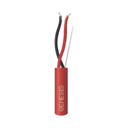 Bobina de Alambre de 2 Conductores 152 Metros Honeywell 4306-5504/500 Resistente al Fuego, Color Rojo, Tipo FPLR- CL2R - C(UL) -FT4