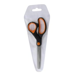 Caja Con 6 Piezas de Tijeras Nextep NE-131E de 6"/Bimaterial/Chica/Negro-Naranja