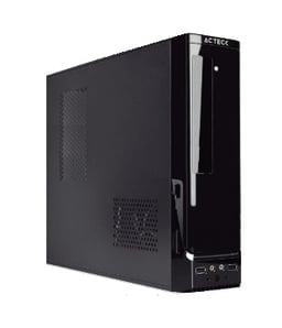 Gabinete Acteck Atom GS240 Slim Micro Atx/ Fuente De Poder Sfx 450w/ Usb 2.0/ Color Negro, AC-929042
