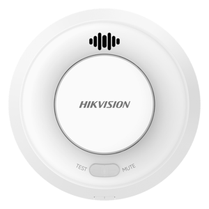 Detector de Humo Interlink con Hub HIKVISION HF-SG3-WF/R/Doble Tecnología de Sensor de Luz/Alarma Auditiva 85 dB/Batería de Litio 10 Años/30 Dispositivos/Wi-Fi Hik-Connect