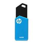 Memoria USB 2.0 64GB HP Negro/Azul HPFD150W-64