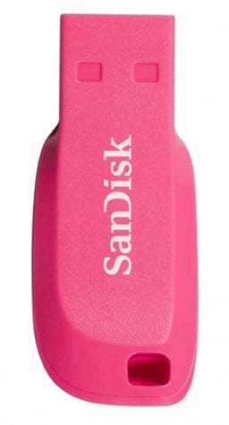 Memoria USB 16GB Sandisk Flash Cruzer Blade Z50, Color Rosa, SDCZ50C-016G-B35PE