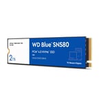 Unidad de Estado Solido 2TB Western Digital Blue SN580 NVME PCI Express 4.0 M.2, WDS200T3B0E