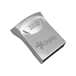 Memoria USB 2.0 32GB Stylos ST125 Mini / Color Plata / STMUS41S