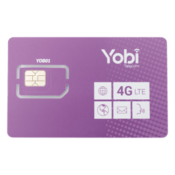 SIM Yobi SIM10GBYOBI Para Dispositivos Móviles 3G/4G con Recarga de 10GB Cada Mes Durante 1 Año de Servicio (Solo Datos)