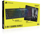 Kit Corsair 3 en 1 Harpoon RGB Pro + Teclado K60 RGB Pro + Tapete Para Mouse MM300, CH-910D519-SP