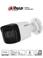 Camara Bullet Dahua HFW1500TL-28 5MP/ Lente 2.8MM/ IR de 40MTS/ IP67/ Starlight/ CVI/ CVBS/ AHD/ TVI, DH-HAC-HFW1500TLN-0280B-S2