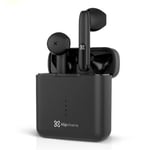 Audifonos Intrauriculares con Microfono Inalambricos Klip Xtreme Twintouch KTE-010BK Bluetooth USB-C Negro