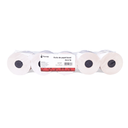 Paquete Con 5 Rollos Papel Bond Nextep NE-530T de 76X70MM/Blanco