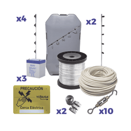 Kit Energizador Yonusa SYSNG-HS-25M-Kit Para 25 Metros de Proteccion