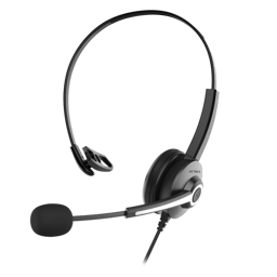 Diadema Audifono Con Microfono Acteck AC-935326 Centric Pro HP620, Alambrico, USB-A, 2 Metros, Negro
