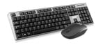Kit Teclado y Mouse Inalamabrico Ghia GT2000GN Gris/ Negro
