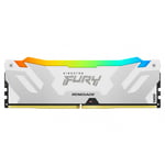 Memoria DDR5 32GB 6000MHz Kingston Fury Renegade RGB ECC CL32 XMP Blanco, KF560C32RWA-32