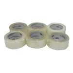 Paquete de 6 Cintas Tuk 182-T Transparente 48X150