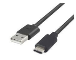 Cable USB Tipo C a USB V2.0 de 1 Metro Gigatech CUACN-1.0 Negro