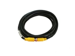 cable de video din de aviación meriva mcb30 4 pines 3mts de largo, compatible para cámaras hd solución móvil, uso en interiores, conector hembra-macho, negro