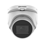 Camara Turret TurboHD Hikvision DS-2CE76H0T-ITMFS 5MP/ Lente 2.8 MM/ Audio por Coaxitron/ 30 MTS IR Exir/ Exterior IP67/ 4 Tecnologias/ DWDR