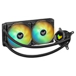 Enfriamiento Liquido Asus TUF Gaming LC 240 ARGB, 2X120MM, 800-2000RPM, Negro