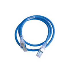 Cable de red Z-MAX categoría 6A S/FTP, color azul 90cm