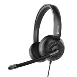 Diadema Audifono Con Microfono Nextep NE-426 Alambrico,USB/ 3.5MM, Negro