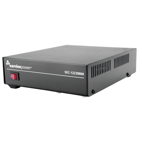 Fuente de Poder 13.8V/23A Samlex Conmutada con Circuito Cargador de Baterias, SEC-1223BBM