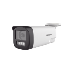 Camara Bala TurboHD HIKVISION DS-2CE19U0T-LTS 8MPX/Lente 3.6MM/IR 80M + 80M Luz Blanca/Microfono Y Bocina Integrado/IP67/Metal/DWDR